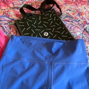 Lululemon Blue Athletic leggings EUC